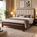 APRODZ Sheesham Wood Bed Queen Size
