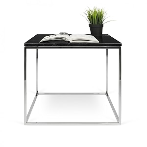aprodz stainless steel black granite top perlite coffee table for living room  center table for home