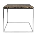 APRODZ Stainless Steel Brown Granite Top Perlite Coffee Table for Living Room | Center Table for Home
