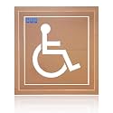 APS 24" Handicap Parking Stencil - 3-Piece Set for Lot & Garage | ADA Compliant | Pavement Stencils for All Surfaces | Made in USA with Recycled Cardboard