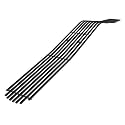 APS Compatible with Dodge Challenger 2009-2014 Phantom Main Upper Stainless Steel Black 8x6 Horizontal Billet Front Grill Grille Insert D65989J