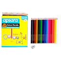 Apsara Colour Pencils – 24 Vibrant Shades | Extra Smooth Coloring Pencils for Kids & Artists | Bright, Non-Toxic, Easy-to-Sharpen Colour Set for School Projects, Drawing & Art Activities