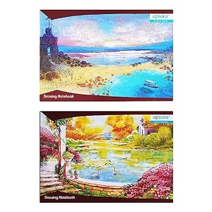 apsara drawing book a3 size  40 unruled white pages  42 x 297 cm  soft cover  drawing book for sketching colouring amp painting  for kids students amp artists  pack of 12
