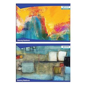apsara drawing book a4 size  100 unruled white pages 297 x 21 cm  soft cover  center staple  drawing book for sketching colouring amp painting  for kids students amp artists  pack of 6