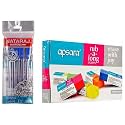 Apsara R-A-L Eraser Big - Pack of 20 &amp; Nataraj Gelix Gel Pens - Pack of 5, Blue
