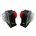 Outline Marker Light Set Suitable for Tata DLT, Leyland, Bharat Benz, Canter Trucks and Trailers (Red - Clear)