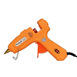 aptechdeals 60w 100 watt dual watt glue gun with 5 milky glue stick