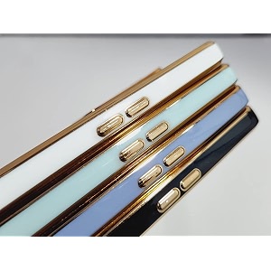apurb store for samsung galaxy a71 plating square gold frame phone case luxury soft silicone back cover for samsung galaxy a71 black
