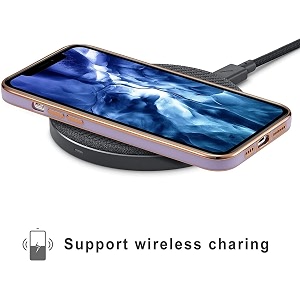 apurb store for samsung galaxy m13 4g plating square gold frame phone case luxury soft silicone back cover for samsung galaxy m13 purple