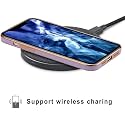 Apurb Store for Samsung Galaxy M13 4G Plating Square Gold Frame Phone Case Luxury Soft Silicone Back Cover (for Samsung Galaxy M13, Purple)