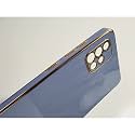 Apurb Store for Samsung Galaxy M51 Plating Square Gold Frame Phone Case Luxury Soft Silicone Back Cover (for Samsung Galaxy M51, Blue)