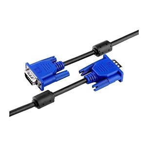 vga male to male vga cable wire cord for personal computer laptop projector printer monitor led lcd black 15 meter