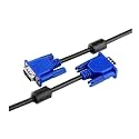 VGA Male to Male VGA Cable Wire Cord for Personal Computer, Laptop, Projector, Printer, Monitor, LED LCD Black (1.5 Meter)