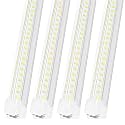AQIQUUT Led Shop Light,3FT Led Lights 36W 6500K 5000LM Daylight,Led Shop Light 3FT 110V Linkable Clear Cover Integrated V-Shape for Shop Garage Warehouse Workbench Workshop(4-Pack