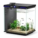 AQQA 7.88 Gallon Aquarium Starter Kit, Glass Fish Tank 3-Stage Filtration