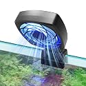 AQQA Aquarium Chiller Fan, Fish Tank Cooling Fan with Wind Speed & Angle Adjustable Timing Function Controller Multiple Lighting Colors, Water Chiller for Freshwater and Saltwater Tanks (1-Fan Head)