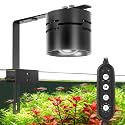 AQQA Clip-On LED Aquarium Light, 4 Light Modes, Adjustable Timer&amp;Brightness