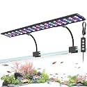 AQQA Clip On Aquarium Light, 24/7 &amp; DIY Mode Full Spectrum Fish Tank Light