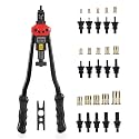 Aqqly Hand Tool Professional Rivet Nut Setter Kit with Metric and Inch Mandrels11PCS, Rivet Nuts, 55PCS, 16 Inch