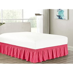 aqua blue bed skirt wrap around 600 microfiber with easy fit with 153939 inch tailored drop - shrinkage and fade resistant with microfiber 153939 bed skirt double bed 4834 x 7234