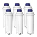 AQUA CREST DLS C002 Filter Replacement for De'Longhi® DLS C002, 6 Pack