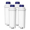 AQUA CREST DLS C002 Filter Replacement for De'Longhi® DLS C002, 4 Pack