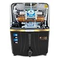 AQUA D PURE Copper + Mineral RO+UV+UF 10 to 12 Liter RO + UV + TDS ADJUSTER Water Purifier with Copper Charge Technology black, Best For Home and Office