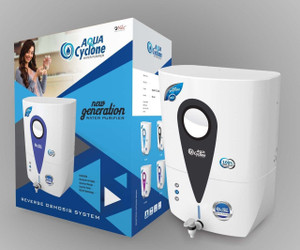 aqua dove aqua cyclone 10 l ro  copper water purifier white and black