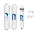 Aqua Fresh 10-Inch Inline Pre-Activated Carbon Block &amp; Sediment Filter Cartridge Set with 80 GPD Membrane – Universal RO Water Purifier Replacement Kit for Clean, Refreshing Water! (Combo NO 19)