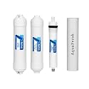 Aqua Fresh Complete RO Service Kit with 4 in 1 Inline Filter Cartridge,Suitable for All Type of RO Water Purifier -sendiment, Carbon,Membrane, Spun All in one Set (4-1 Set)