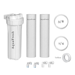 aqua fresh pre-filter kit for all ro water purifiers  external pre-filter housing with 2 spun filter candles  universal ro water purifier accessory