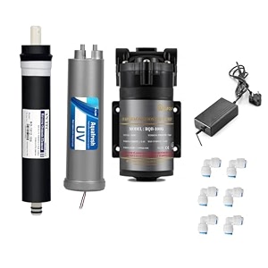 aqua fresh spare part combo 100 gpd pump membrane uv amp smps for all domestic ro water systems  essential ro pump membrane