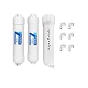 Aqua Fresh Water Filter Replacement Kit – 10 Inch Carbon &amp; Sediment Filter Cartridge with Membrane Housing – Suitable for All RO, UV, &amp; UF Water Purifiers RO Service Kit!(Combo NO 15)