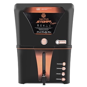 aqua frisch storm 12 litre alkaline with orp  copper rouf tds adjuster antioxidant pure water purifier dispenser machine black 2 year warranty