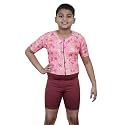 Aqua Holic Swimming Kit with 1 Printed Swimming Half Suit| Costume | with 1 Anti Fog Swimming Goggles, Swimming Cap,1 Nose Clip, 2 Ear Plugs,1 Swimming Ring(Tube) for Boys Multicolour