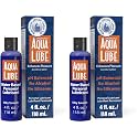 Aqua Lube Personal Lubricant 4 Fl Oz - 100% Water Based Non-Sticky Formula, Toy Friendly, Gentle, Long-Lasting, PH Balanced, for Men and Women (Pack of 2)