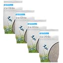 Aqua Natural Ice White 10lb Gravel Substrate for aquascaping, Aquariums, vivariums and terrariums 4-6mm, White (Pack of 4)