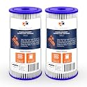 Aquaboon 5 Micron 10 x 4.5 Pleated Sediment Water Filter Cartridge 2-Pack
