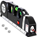 AQUABUCKET Multipurpose Laser Level Kit Standard Cross Line Laser level Laser Line Multipurpose Laser Measure Tool, Spirit Level Standard Metric Ruler Laser Non-magnetic Line Level