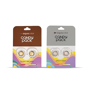 aqualens contact lenses aquacolor contact lens pack of 2 spicy grey dusky brown