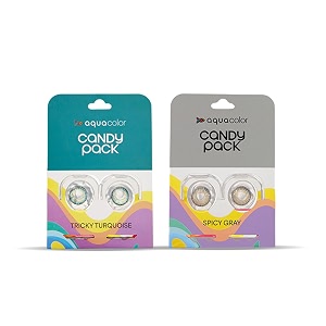 aqualens contact lenses aquacolor contact lens pack of 2spicy grey and tricky turquoise