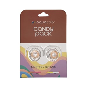 aquacolor mystery brown candy pack zero power colored lenses 2 lensbox