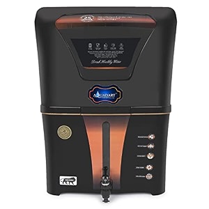 aquadart zinc copper alkaline hydrogen ro water purifier  10 to12 liter storage  rozncualk negative orpuvuftdspf  best for home made in india black
