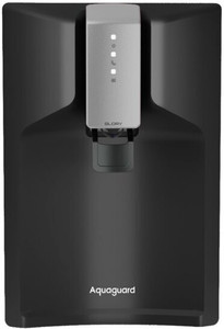 aquaguard glory ws 6 l ro  uv  mtds  alkaline water purifier 8-stage purification  taste adjuster  suitable for all - borewell tanker municipality water black