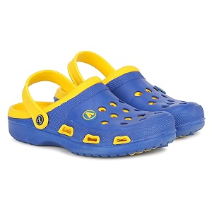 aqualite mens royal blue amp yellow clogs uk 7