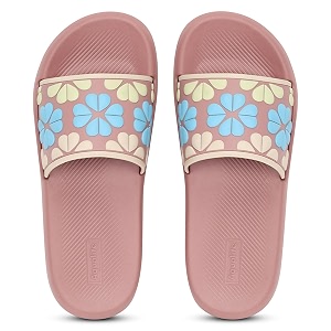 Aqualite Womens Slides Slippers Slip-On Flat