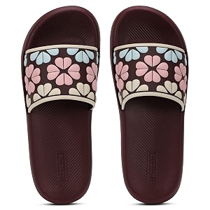 Aqualite Womens Slides Slippers Slip-On Flat