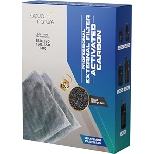 aquanature tranquil flow professional external canister filters spare parts tf-450 premium activated carbon