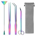 15" Aquarium Aquascape Tools Kit 4P Stainless Steel Aquascaping Set