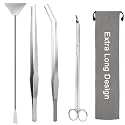 15" Aquarium Aquascape Tools Kit 4P Stainless Steel Aquascaping Set